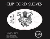Clip Cord Sleeves CHOOSE BRAND & WIDTH, 125 pcs/box