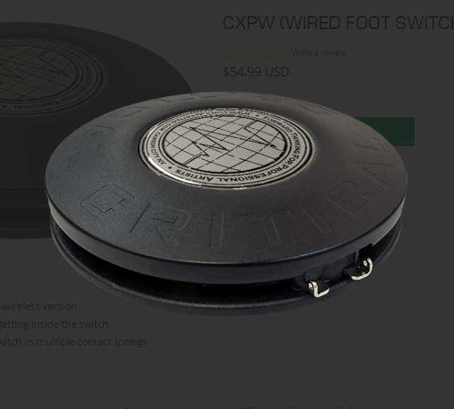 Critical Connect Foot Switch・フットペダル　CXP Critical Connect Foot Switch - Critical Tattoo Supply