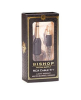 Bishop Premium Lightweight RCA Cord - 7 ft, Choose from 3 Different Colors