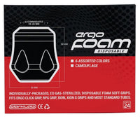 **(EXPIRE DATE IS 10-24)** 50% OFF FK Irons Ergo Disposable Foam Grip Covers - Camo - Box of 24