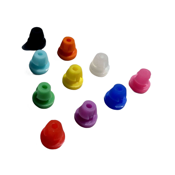 *** Grommet Nipples SOFT RUBBER. Assorted Mixed Colors: 100 pack