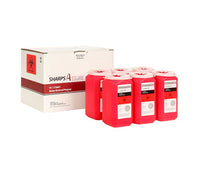 QT SIZE Sharps Mail Back Disposal System CHOOSE 1.5 Quart, 2 PACK, 6 PACK. (comes with prepaid box and postage)