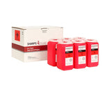 QT SIZE Sharps Mail Back Disposal System CHOOSE 1.5 Quart, 2 PACK, 6 PACK. (comes with prepaid box and postage)