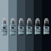 World Famous Tattoo Ink - World Famous Ink A.D. PANCHO PASTEL GREY SET | Available in 1oz & 4oz