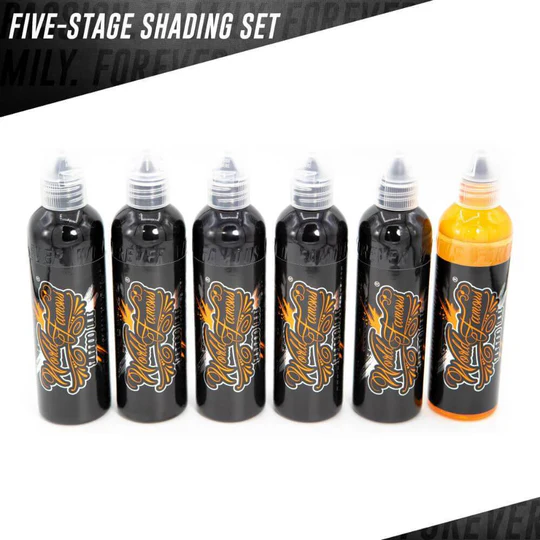 World Famous Tattoo Ink - World Famous Ink FIVE-STAGE SHADING SET | Available in 1oz