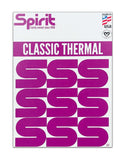 Spirit CLASSIC Thermal Transfer Paper or Emalla Brand. CHOOSE 8.5 x 11 or 8.5 x 14, 100/box. Made in the USA