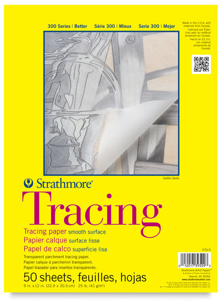 Strathmore 300 Series Tracing Paper, Made in the USA, CHOOSE SIZE