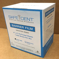 Barrier Film by Safe-Dent, comes in a Self Dispensing Box. CHOOSE Blue or Clear.