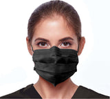 *** EXTENDED SALE***  BLACK BLAKCAT Face Mask LEVEL 3 (better than level 1 or level 2, Level 3 offers Higher Protection), 50 per box, color BLACK