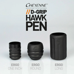 Cheyenne Disposable D Grip (for Pens), CHOOSE Ergo Round or Ergo Long, 6/box