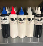 Dynamic Ink - CHOOSE - Big 8oz Bottles. (NEW) GANGA Black, Black, 3xBlack, White, 3xWhite & Heavy White