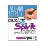 SPIRIT Freehand Art Pack 2 Classic Freehand Ink Sheets & 20 Transfer Sheets. Made in the USA