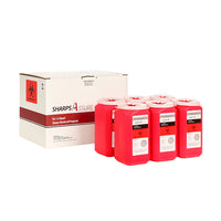 Sharps Mail Back Disposal System 6 Pack of 1.5 Qt. (comes with prepaid box and postage)