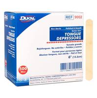 Dukal Tongue Depressor, Non Sterile, 6", 500/box