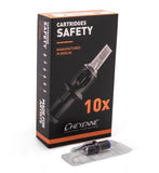 Cheyenne Safety Cartridge MAGS, 10/box. *SE* = Soft Edge = Curved, CHOOSE CONFIGURATION, Straight, SE, TX.