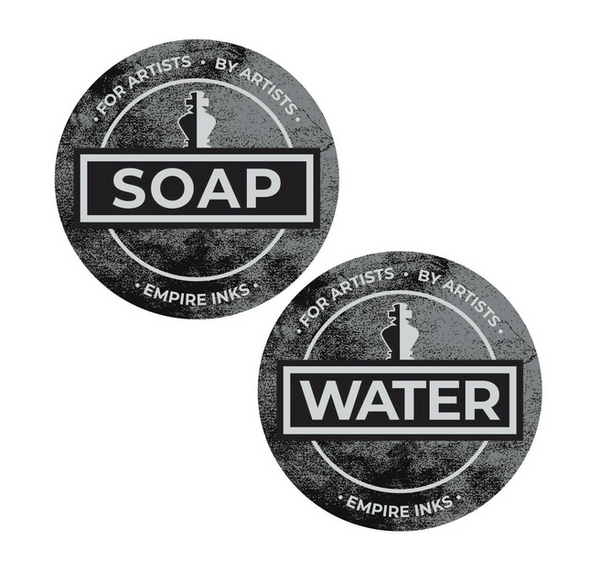 Empire Ink SOAP & WATER Labels
