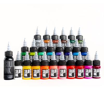 Solid Ink : Travel Set(s) - Half Ounce (1/2 oz), Choose 12 Bottle or 25 Bottles. Best Deal!